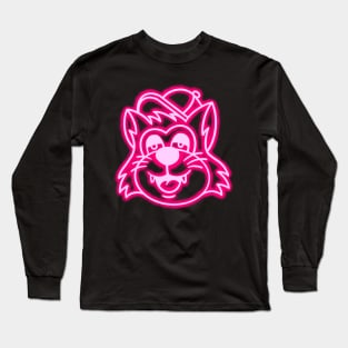 Retro cat neon Long Sleeve T-Shirt